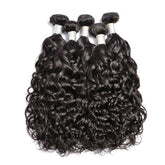 Bundles with Frontal Water Wave Brazilian Virgin Human Hair Weave Bundles 3+1 | SULMY.